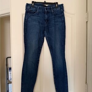 MOTHER Dark Blue Skinny Jeans